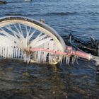 ein Fahrrad im Rhein