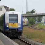 Ein Fahrt Heide Zug nach Hamburg / Altona