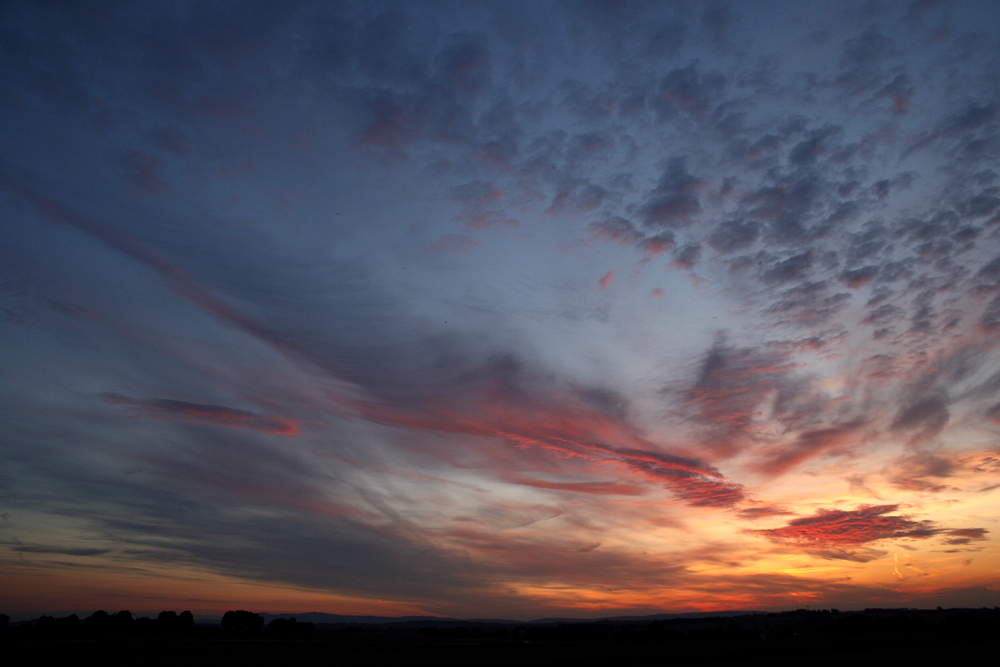 Ein fantastischer Sonnenuntergang...