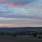 Ein farbenfroher Himmel in Köttewitz kurz vor Sonnenaufgang am vorletzten Sonntag