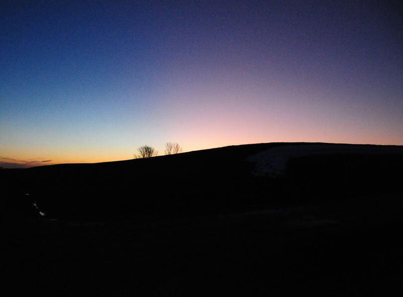 Ein Farbenspiel der Abenddämmerung