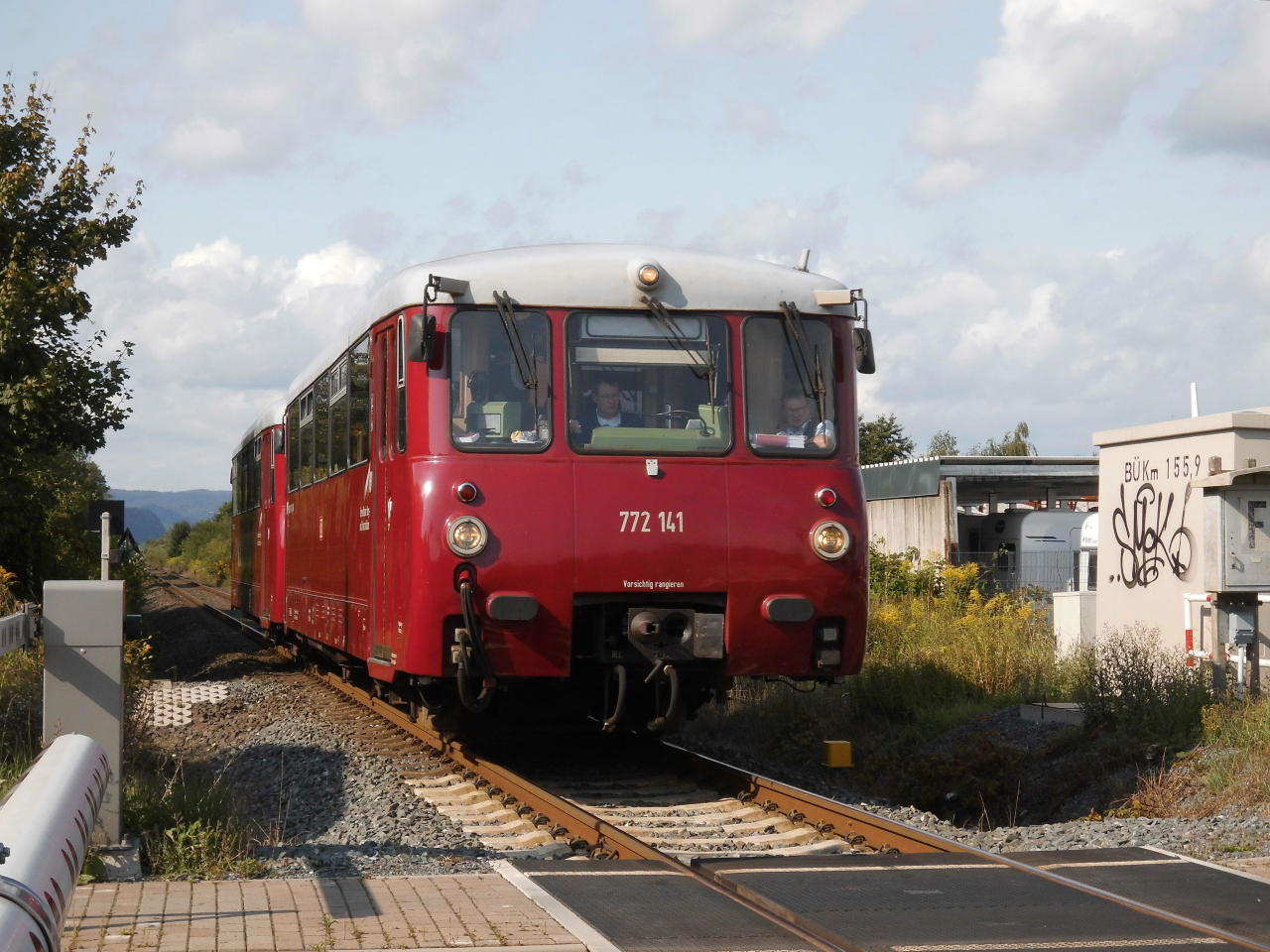 Ein Ferkeltaxi in Nordhausen.