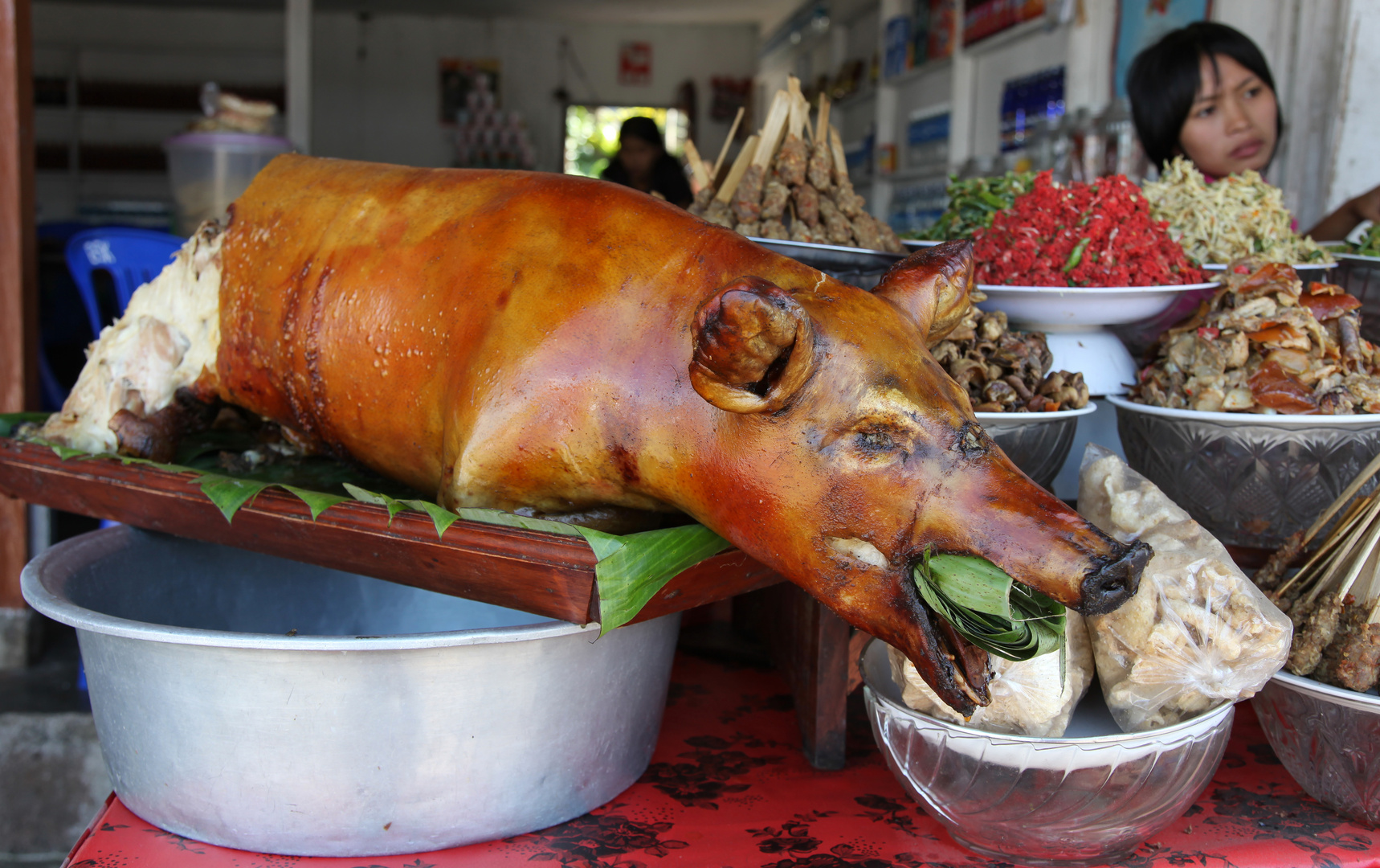 Ein Festessen auf Bali