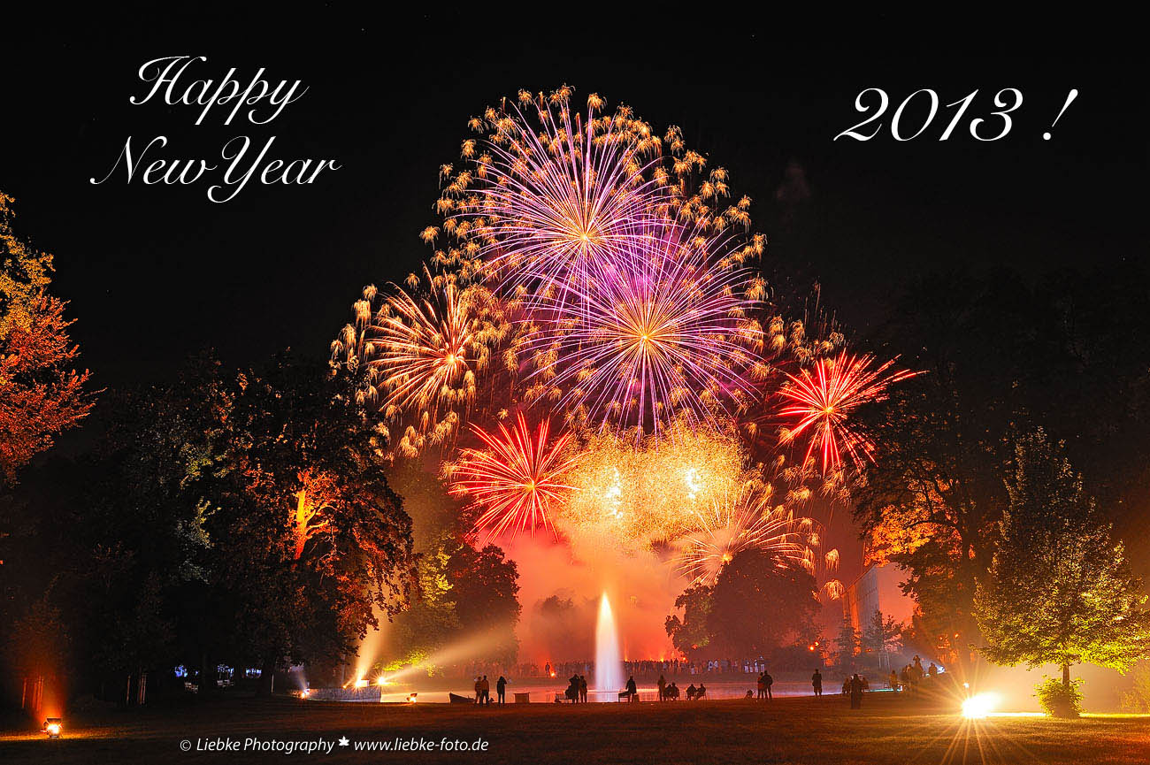 Ein Feuerwerk der guten Wünsche für das Jahr 2013!