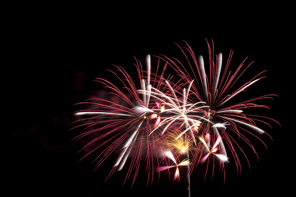 Ein Feuerwerk in Berlin