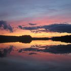 Ein Finnischer See geht zur Ruh