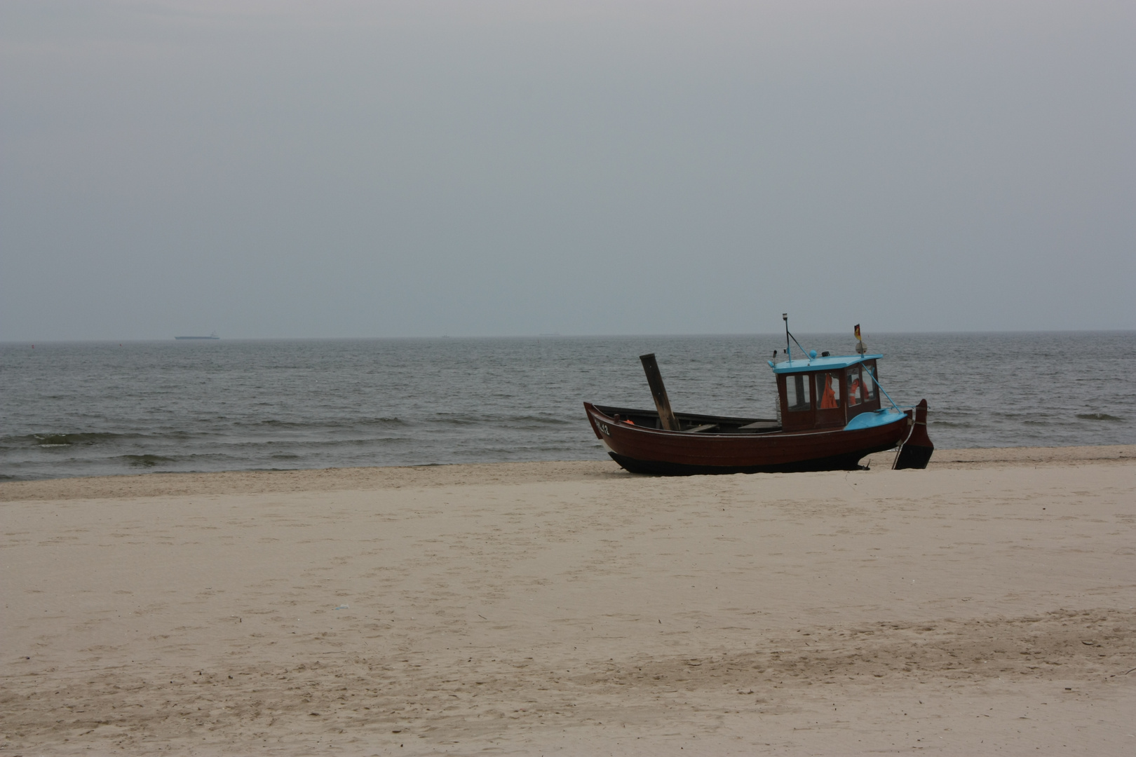 Ein Fischerboot am Strand....