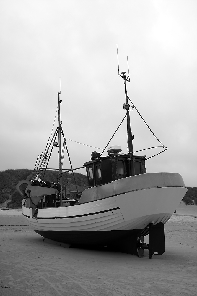 Ein Fischerboot in Dänemark