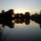 Ein Fischteich in Siegendorf - Sonnenuntergang