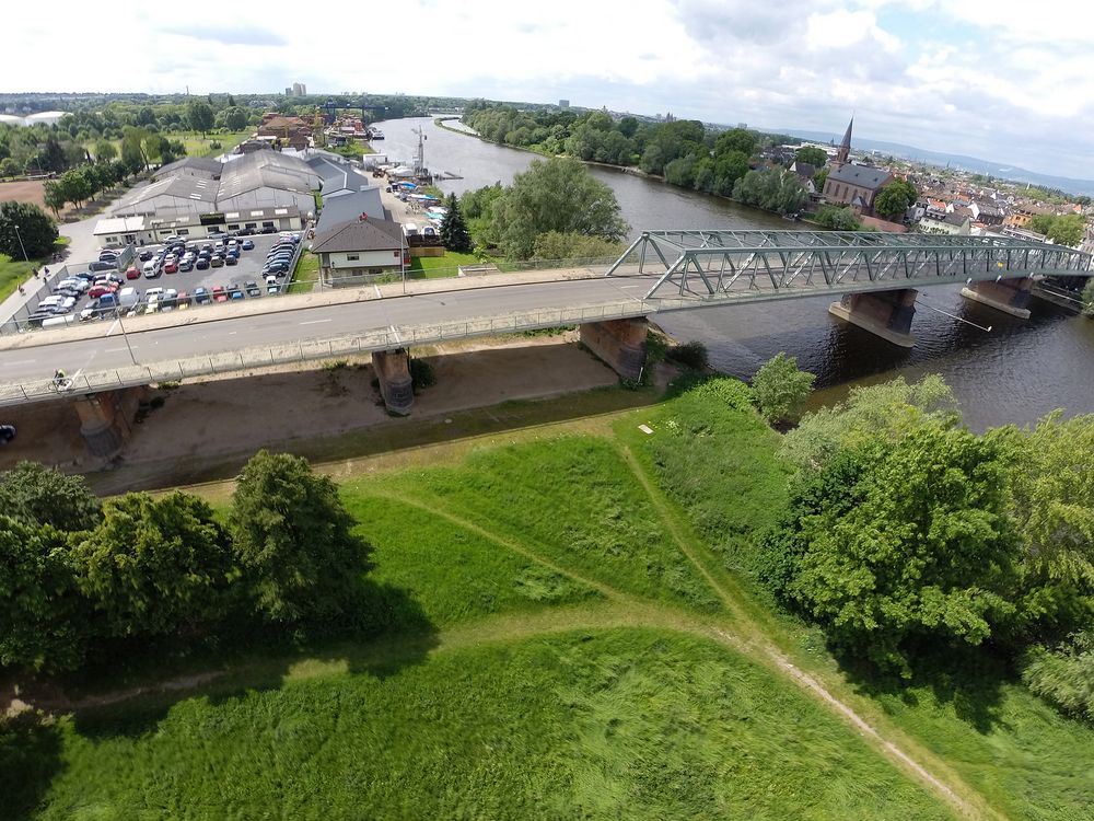 Ein Flug über Gustavsburg