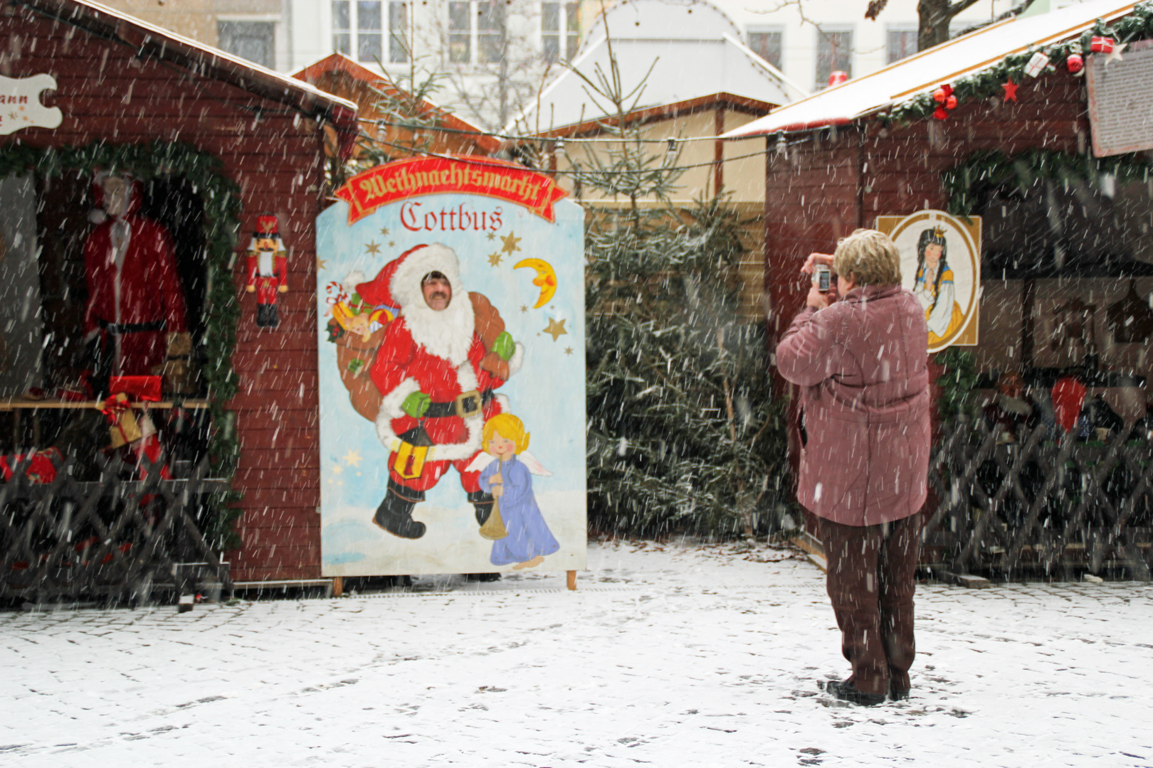 Ein Foto zur Erinnerung an den Besuch des Weihnachtsmarktes