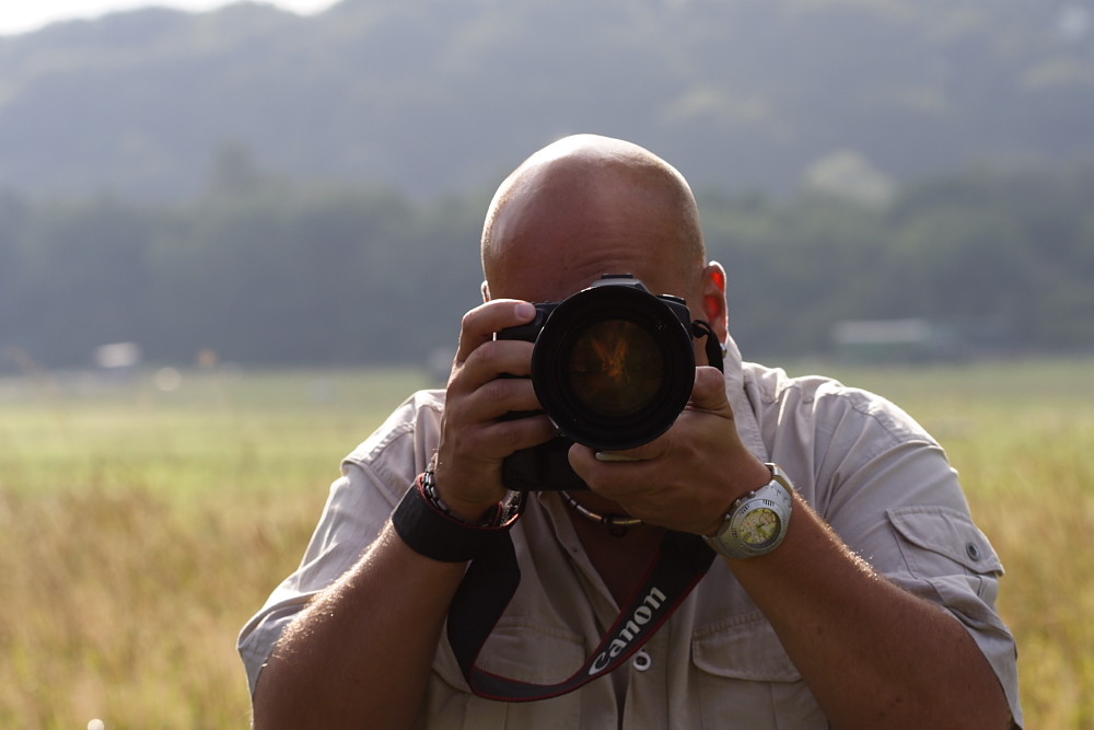 Ein Fotograf bei der Arbeit