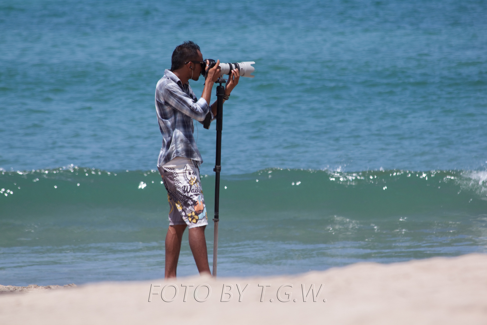 Ein Fotograf bei der Arbeit