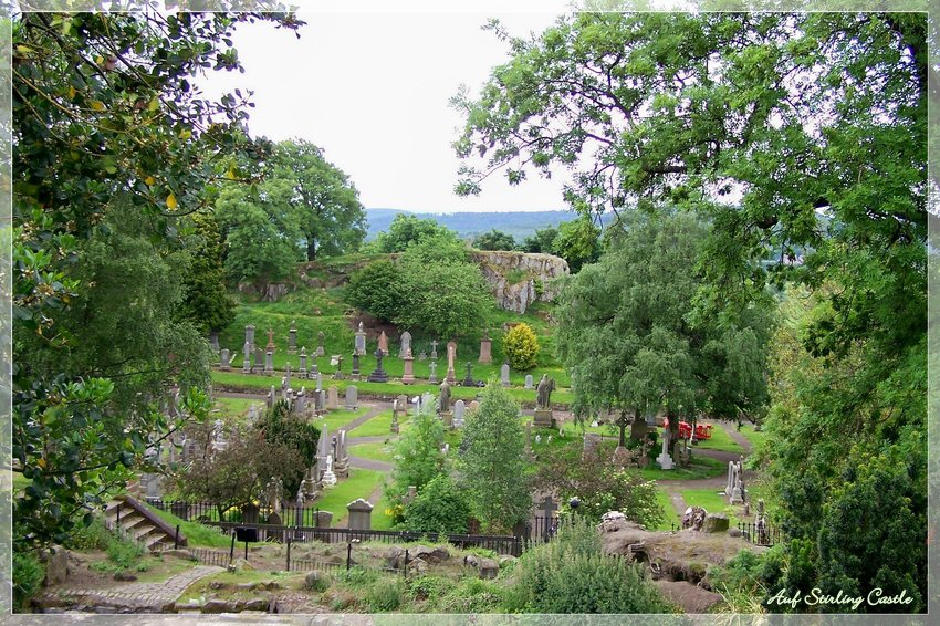 Ein Friedhof auf Stirling Castle