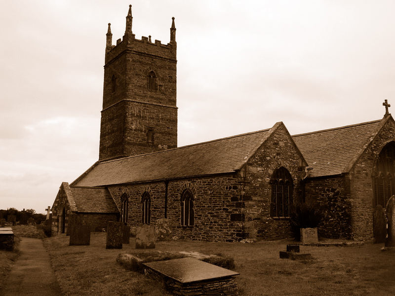 ein Friedhof in Cornwall