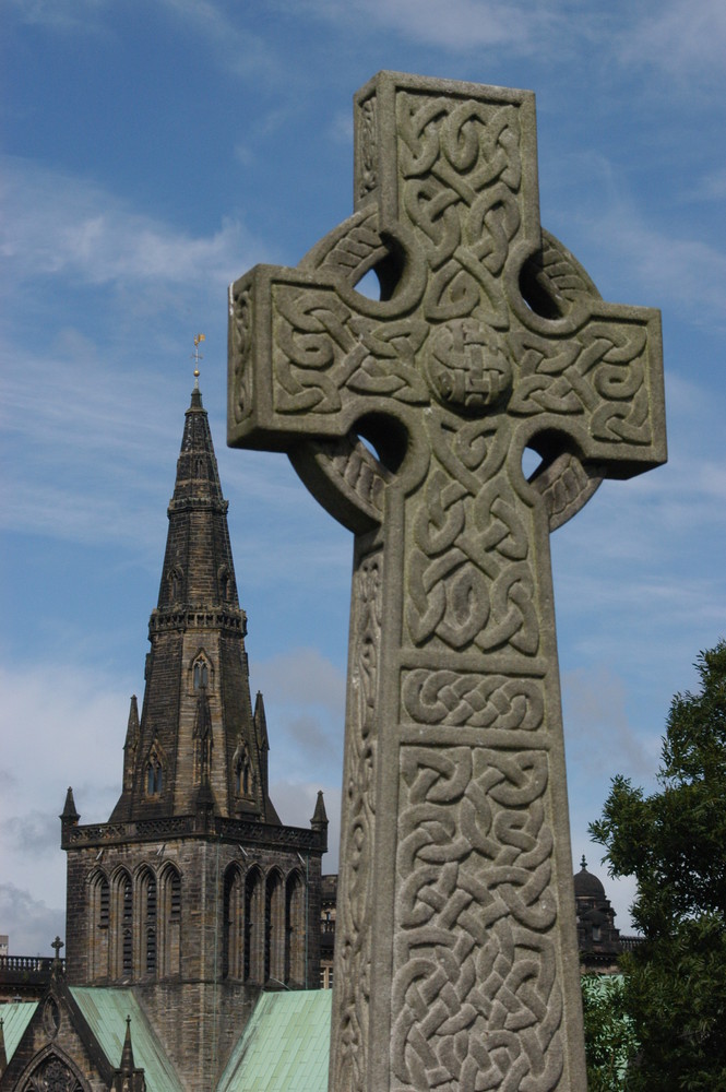 Ein Friedhof in Glasgow