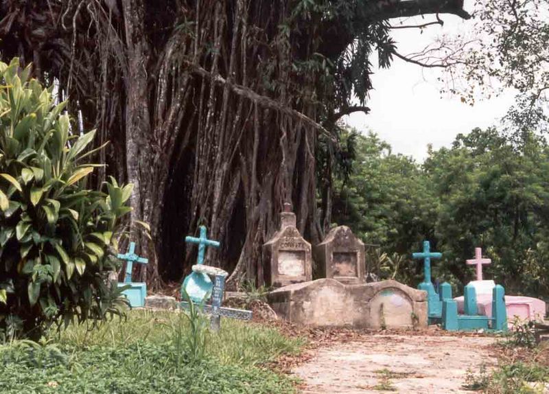 Ein Friedhof in Guatemala