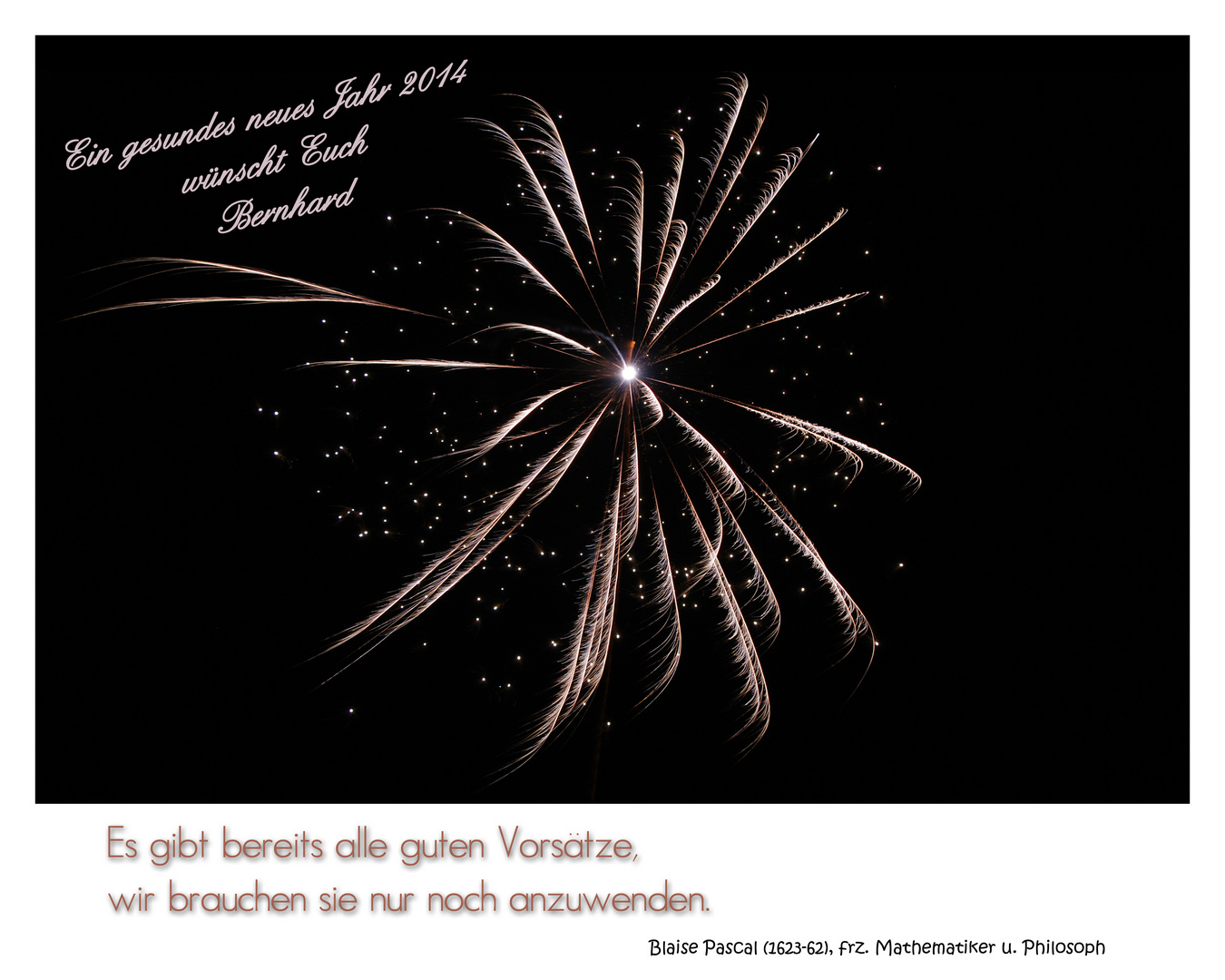 Ein frohes, gesundes neues Jahr 2014 Foto &amp; Bild kunstfotografie