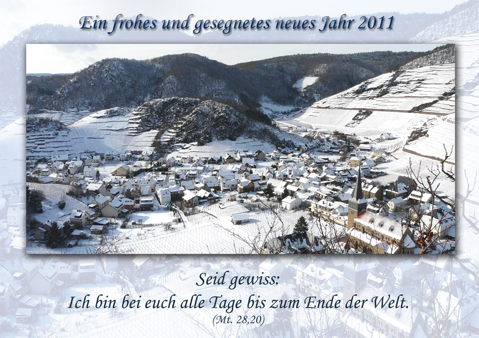 Ein frohes und gesegnetes neues Jahr 2011