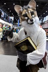 Ein Fuchs Cosplayer auf der LBM