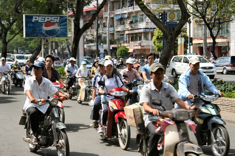 Ein ganz normales Bild in Saigon