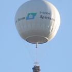 Ein Gasballon am Himmel über Münster