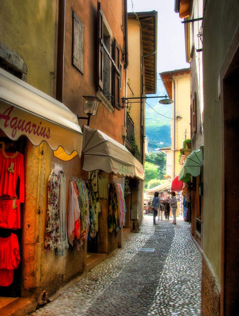 Ein Gasse in Malcesine