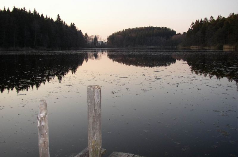 Ein gemütlicher Abend am Weiher