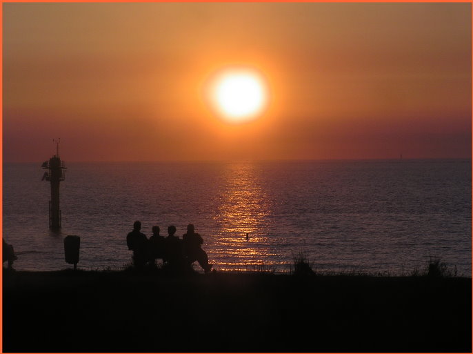 Ein geruhsamer Abend am Meer