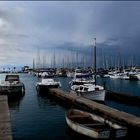 ein Gewitter nähert sich auf Port Alcudia