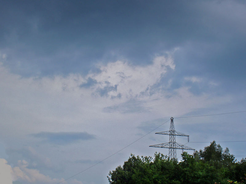 Ein Gewitter zieht auf