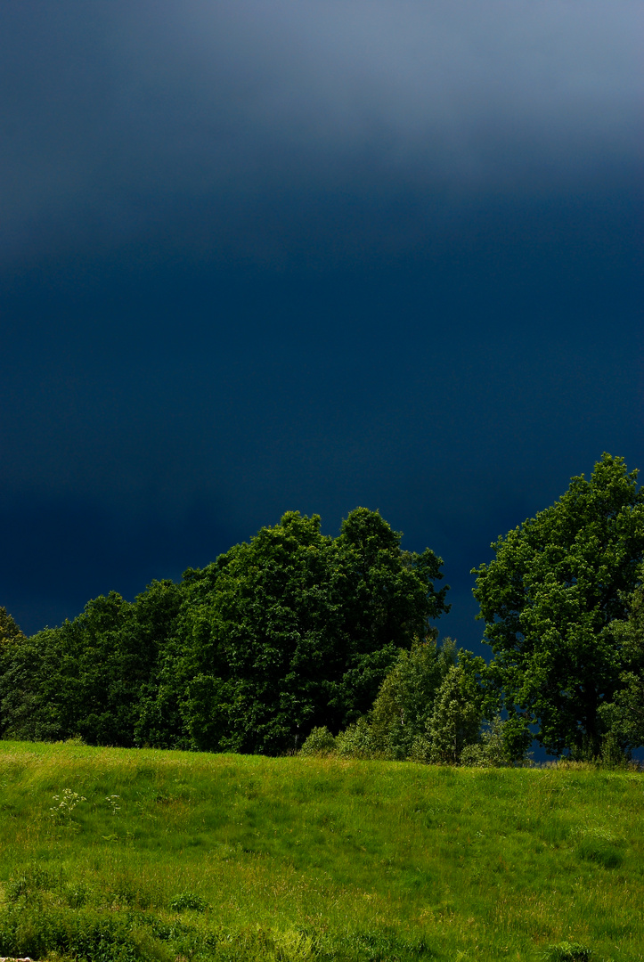 Ein Gewitter zieht auf