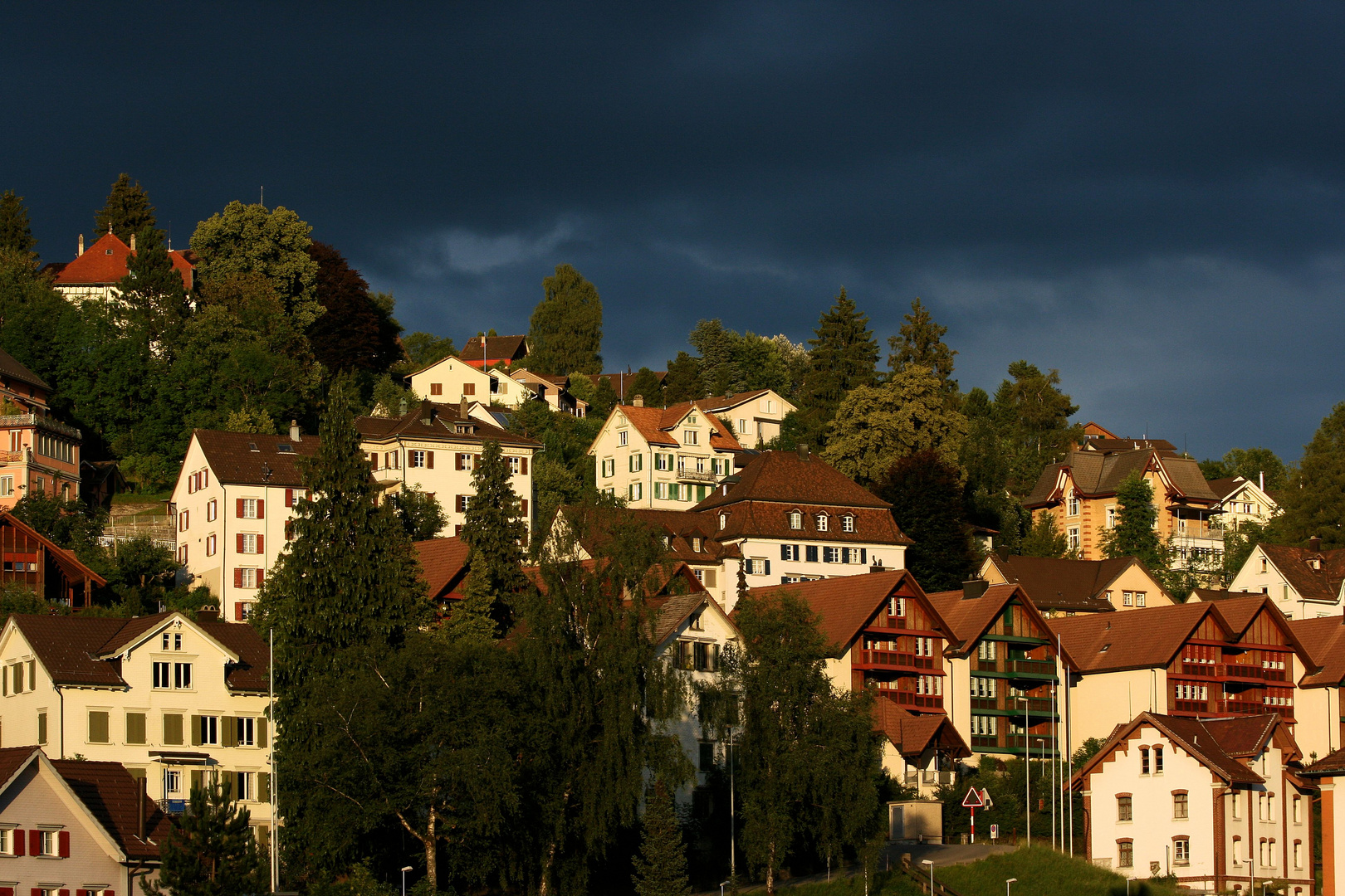 ein Gewitter zieht auf