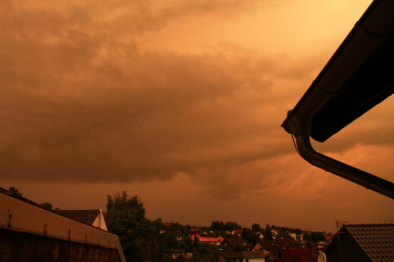 Ein Gewitter zieht auf