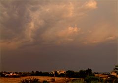 ein Gewitter zieht auf