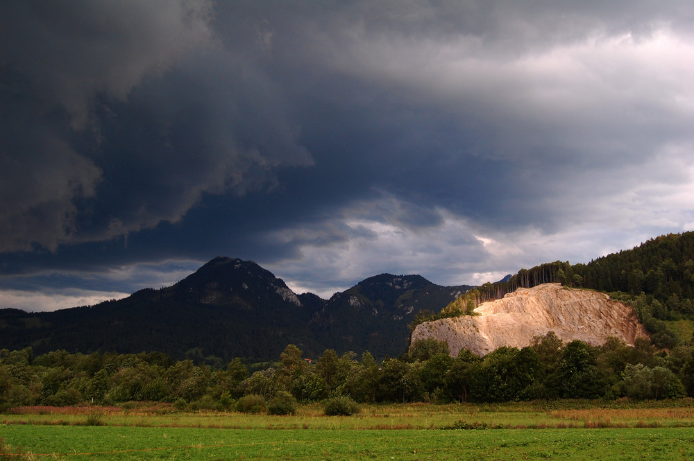 Ein Gewitter zieht auf