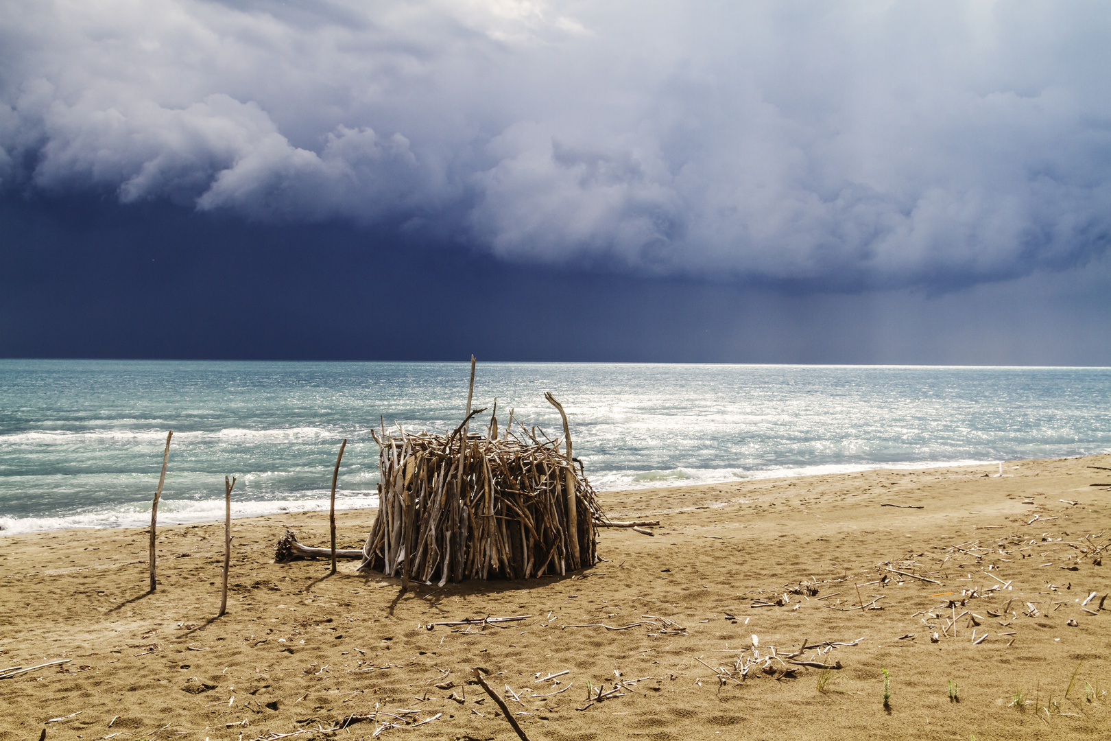 Ein Gewitter zieht auf