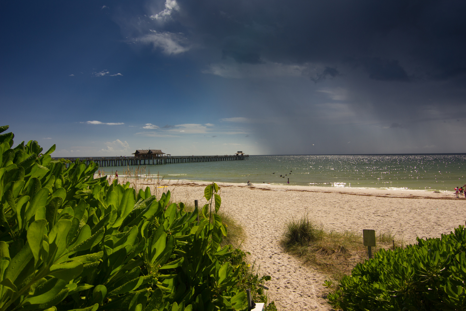 Ein Gewitter zieht auf