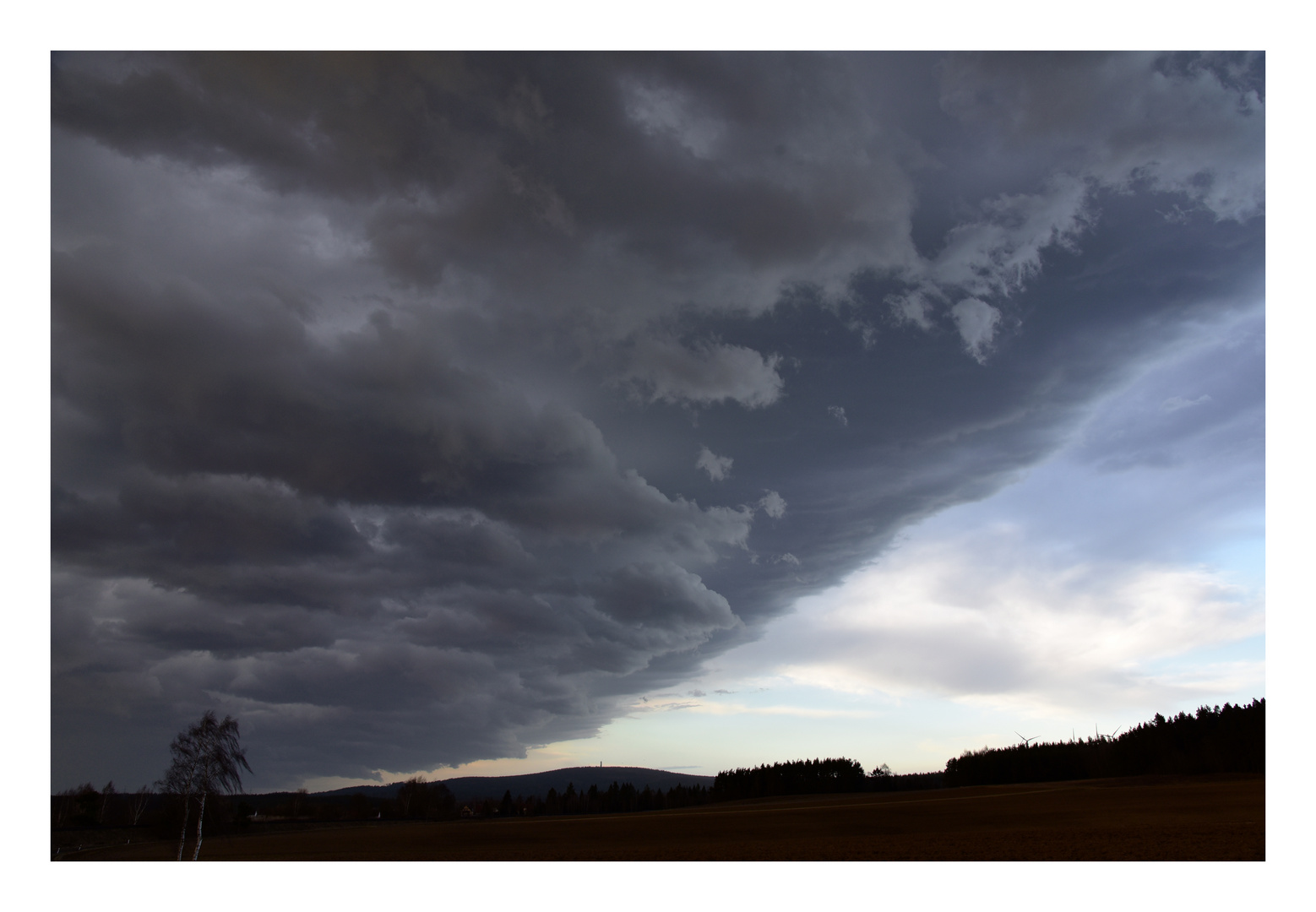 Ein Gewitter zieht auf