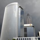 Ein Gewitter zieht auf über Frankfurt