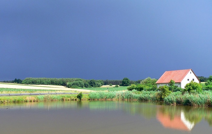 Ein Gewitter zieht heran