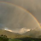 Ein Gewitter zog durch das Pustertal, (Südtirol) Es regnete in Strömen, dieses Schauspiel konnten...