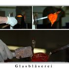 Ein Glasschwan entsteht