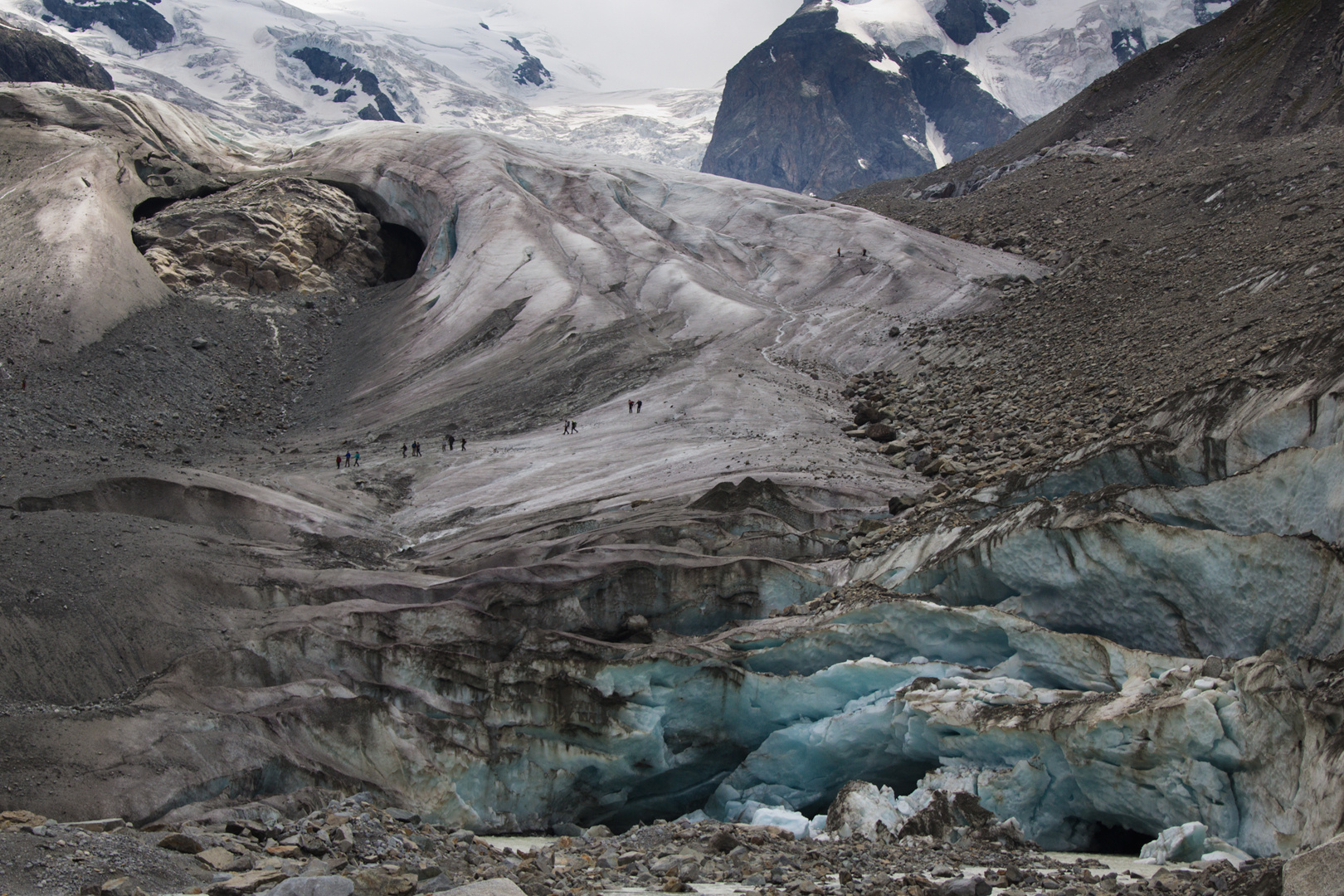 Ein Gletscher schmilzt - Morteratsch im 2012 - Bilderserie (2) 