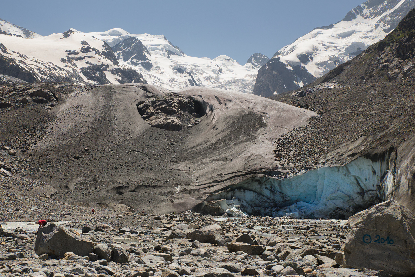 Ein Gletscher schmilzt - Morteratsch im 2013 - Bilderserie (3)