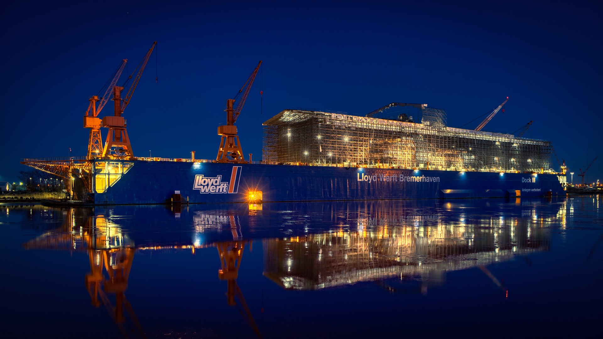 ein großes Geheimnis im Dock der Lloyd Werft