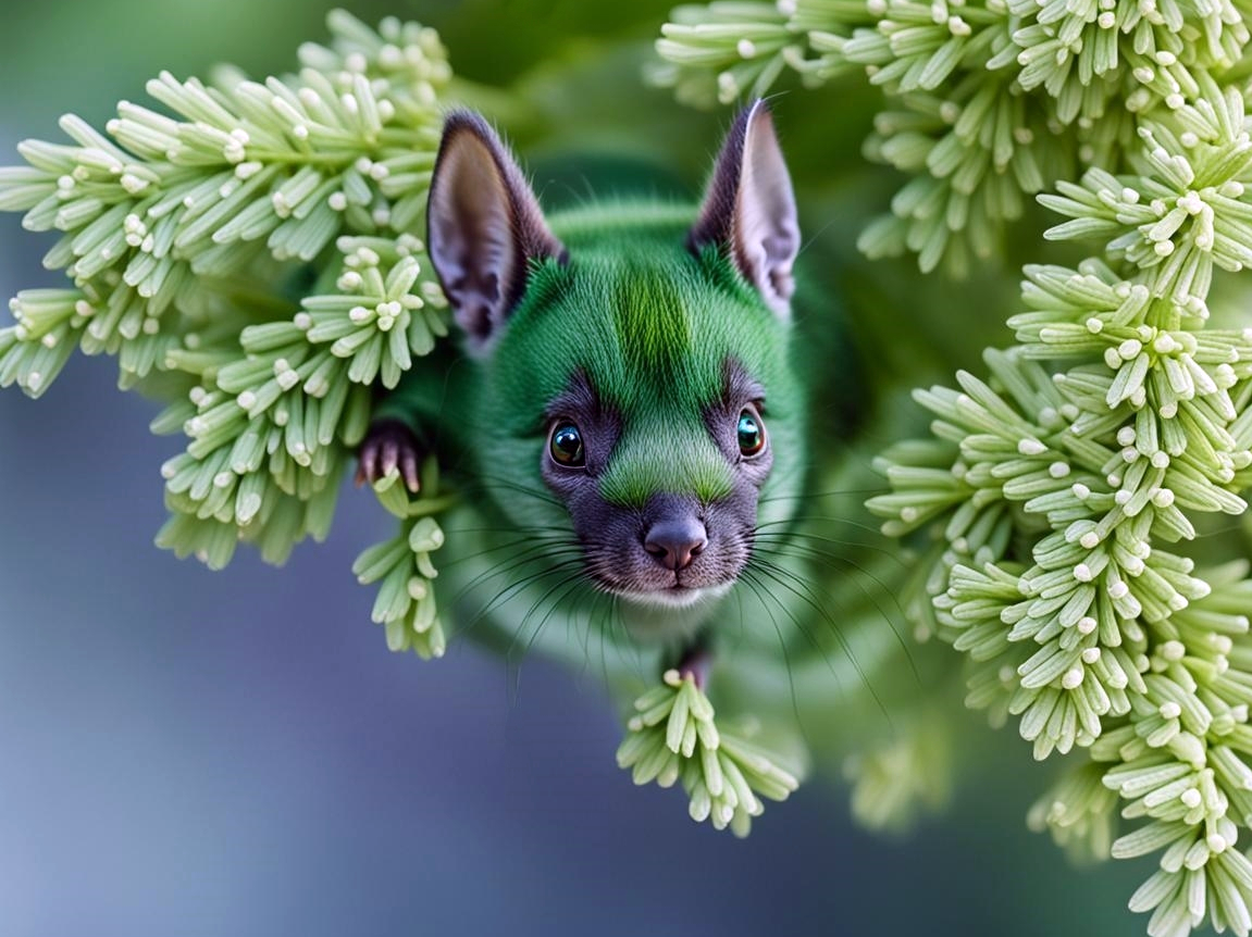 ein Grünhörnchen