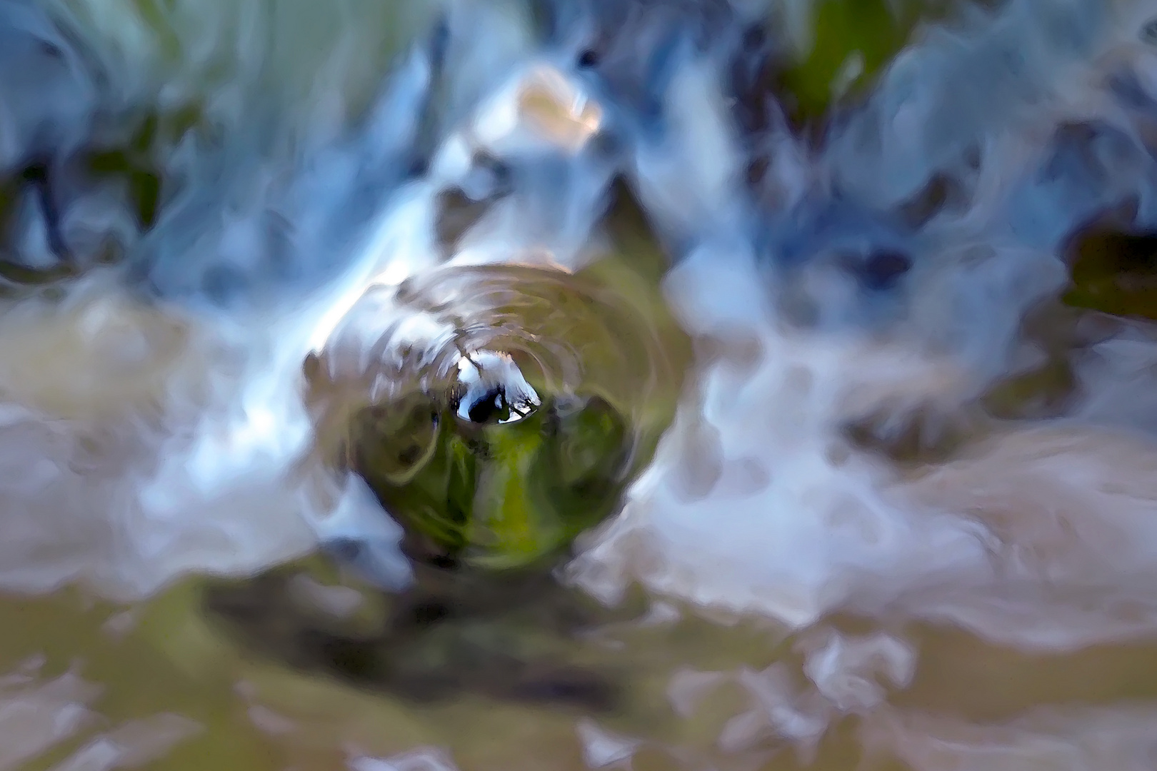 Ein Gruss aus der Tiefe des Kraters! (Foto 2) - La photographe vous salue du fond du cratère!