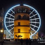 Ein Gruß zum Advent aus Düsseldorf vom Schloßturm am Rhein