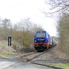 Ein Güterzug auf der Pfefferminzbahn